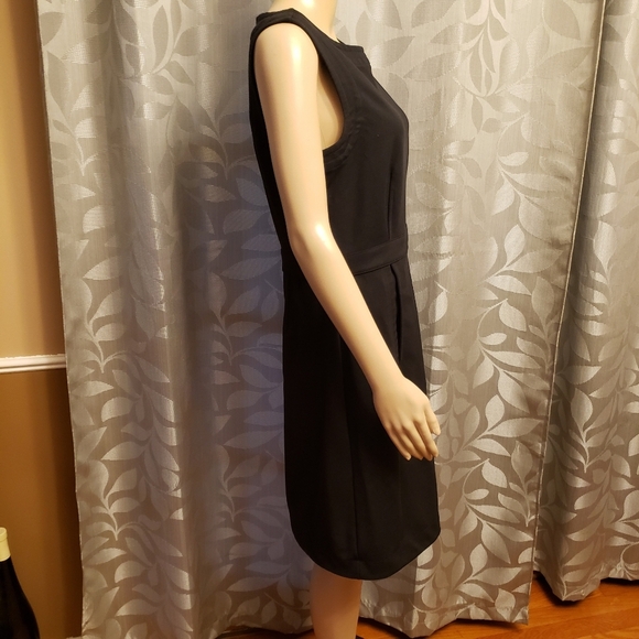Banana Republic Black Career Sleeveless Dress Size 8 - Picture 4 of 13